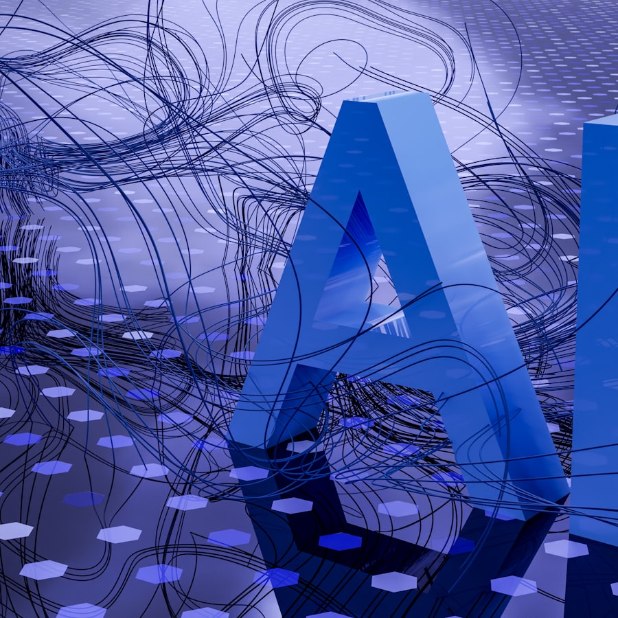 Abstract representation of an AI model